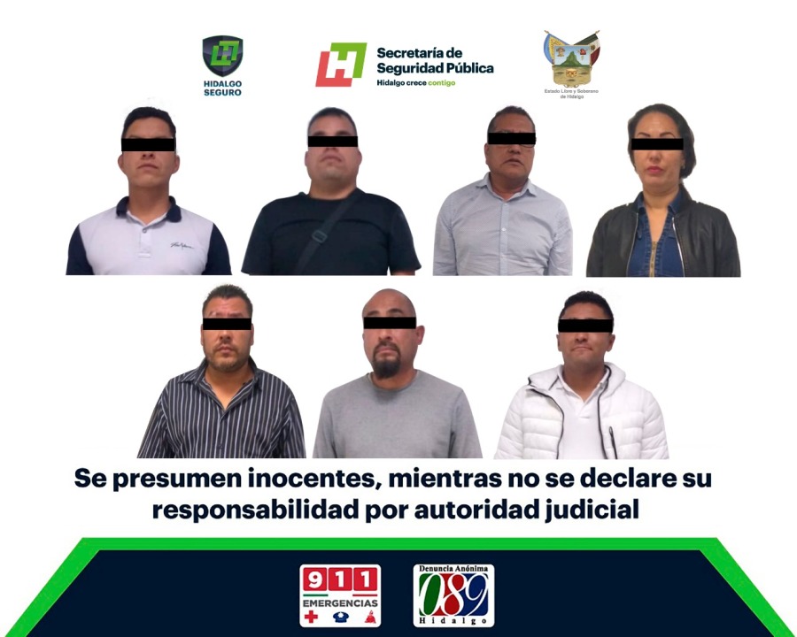 A disposición de autoridades federales, detenidos en operativo